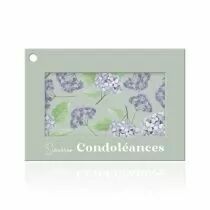 Carte Voeux Colora \ Sincères Condoléances\  ( x 10 )