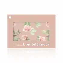 Carte Voeux Colora \ Sincères Condoléances\  ( x 10 )