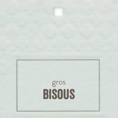 Carte Voeux Como \ Gros Bisous\  x 10