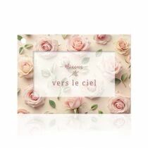 Carte Voeux Fleur de Fleur \ Bisous vers le ciel\  ( x 10 )