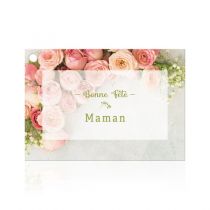 Carte Voeux Fleur de Fleur \ Bonne Fête Maman\  ( x 10 )