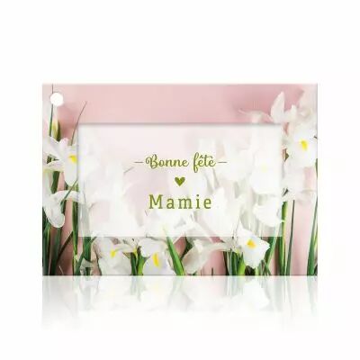Carte Voeux Fleur de Fleur \ Bonne F�te Mamie\  ( x 10 )
