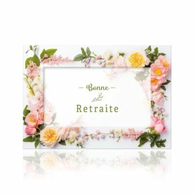 Carte Voeux Fleur de Fleur \ Bonne Retraite\  ( x 10 )