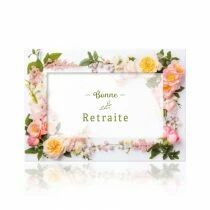 Carte Voeux Fleur de Fleur \ Bonne Retraite\  ( x 10 )