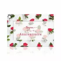 Carte Voeux Fleur de Fleur \ Joyeux Anniversaire\  ( x 10 )