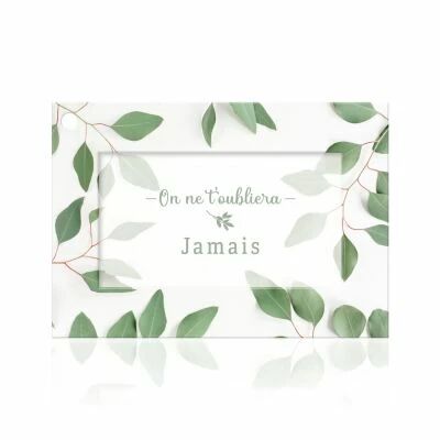 Carte Voeux Fleur de Fleur \ On ne t\'oubliera jamais\  ( x 10 )