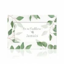 Carte Voeux Fleur de Fleur \ On ne t\'oubliera jamais\  ( x 10 )