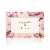 Carte Voeux Fleur de Fleur \ Un Grand Merci\  ( x 10 )