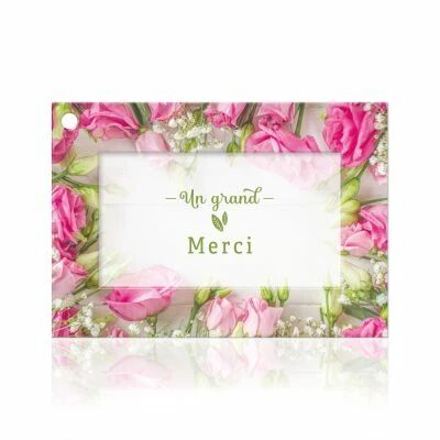 Carte Voeux Fleur de Fleur \ Un Grand Merci\  ( x 10 )