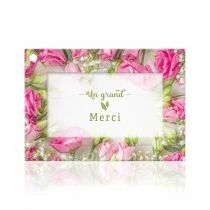 Carte Voeux Fleur de Fleur \ Un Grand Merci\  ( x 10 )