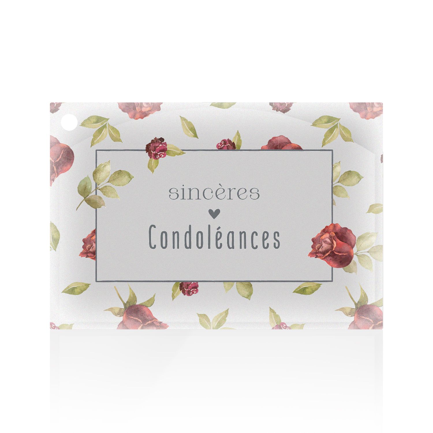 Carte + enveloppes sincères condoléances x 12 Julmi - grossiste fleuriste