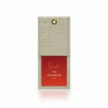 Carte Voeux Jute \ Je suis ton Valentin\  ( x 10 )