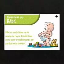 Cartes de voeux RISA \ Bienvenue au bébé\ 