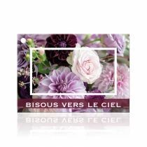 Cartes Voeux Brillant \ Bisous vers le ciel\  ( x 10 )