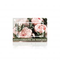 Cartes Voeux Brillant \ Heureux Anniversaire de Mariage\  ( x 10 )