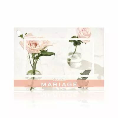 Cartes Voeux Brillant \ Heureux Mariage\  ( x 10 )