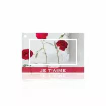 Cartes Voeux Brillant \ Parce que je t\'aime\  ( x 10 )