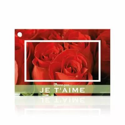 Cartes Voeux Brillant \ Parce que je t\'aime\  ( x 10 )