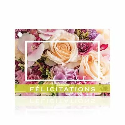 Cartes Voeux Brillant \ Sinc�res F�licitations\  ( x 10 )