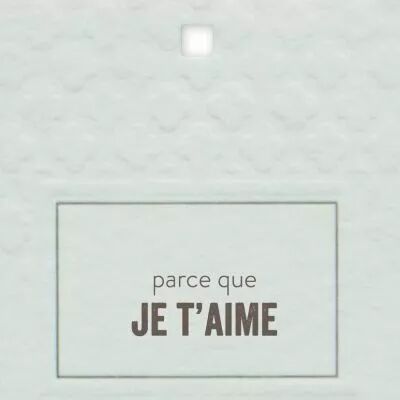 Cartes Voeux Como \ Parce que je t\'aime\  ( x 10 )