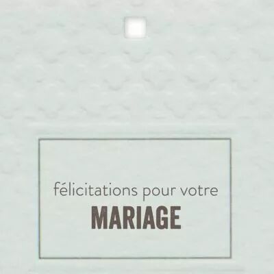 Cartes Voeux Como \ Sinc�res F�licitations pour votre mariage\  ( x 10 )