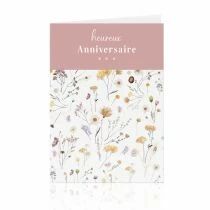 Cartes Voeux Grand Mod&egrave;le \  Heureux Anniversaire \  ( x 10 )