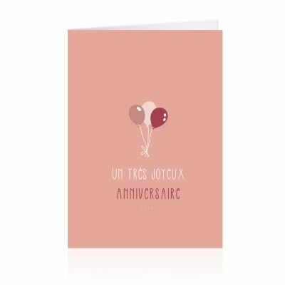 Cartes Voeux Grand Mod�le \  Joyeux Anniversaire \  ( x 10 )