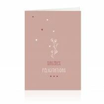 Cartes Voeux Grand Mod&egrave;le \  Sinc&egrave;res F&eacute;licitations\  ( x 10 )