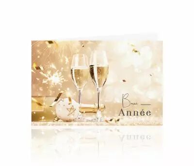 Cartes Voeux Romantico \ Bonne Ann�e\  ( x 10 )