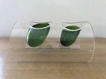 Centre Table Verre H15 Vert