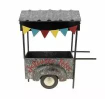 Chariot Zinc 36x19 H38,5 Gris