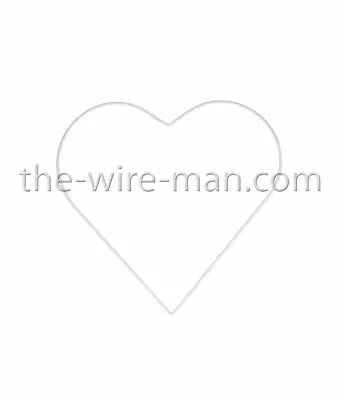 Coeur M�tal D25cm Blanc