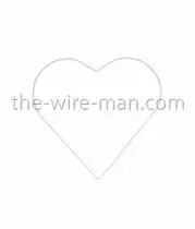 Coeur M&eacute;tal D25cm Blanc