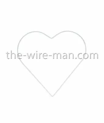 Coeur M�tal D25cm Blanc