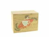 Coffret Bois \ Le Thé de Mamie\  15x9 H10 Naturel