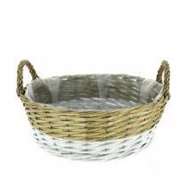 Corbeille Osier D35 H13 Bicolore
