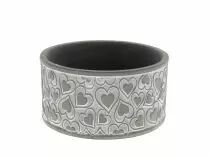 Coupe Ciment Ronde Coeur D17 H9 Gris