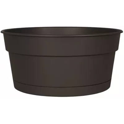 Coupe Plastique Jade D25 H12 Ardoise + Soucoupe