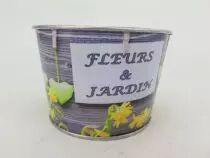 Coupe Zinc \ Fleurs et Jardins\  D11 H8