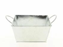 Coupe Zinc Carr&eacute;e 15,5x15,5 H8,5 Naturel