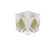 Cube Verre 7x7 H8 Blanc