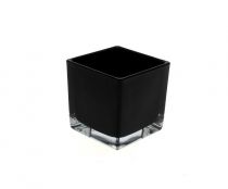 Cube Verre 7x7 H8 Noir