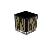 Cube Verre Lineo 7x7 H8 Noir