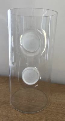 Cylindre Verre D15,5 H35 Blanc