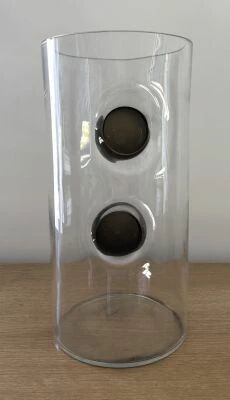 Cylindre Verre D15,5 H35 Taupe