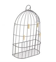 Demi Cage Oiseau Porte Photos 25x10 H9/35 Taupe