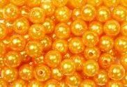 Epingle tête Perle 10mm Orange x 250