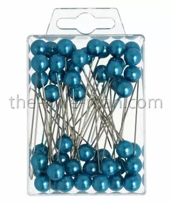 Epingle T�te Perle 10mm Turquoise x 50