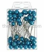 Epingle Tête Perle 10mm Turquoise x 50