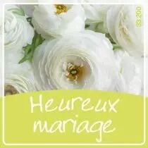 Etiquette de Voeux \ Heureux Mariage\ 